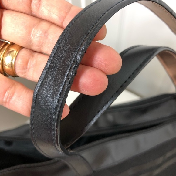 Victorias Secret Canvas Weekender Travel Large Zipper Tote Bag Rose Gold Detail - Picture 16 of 16